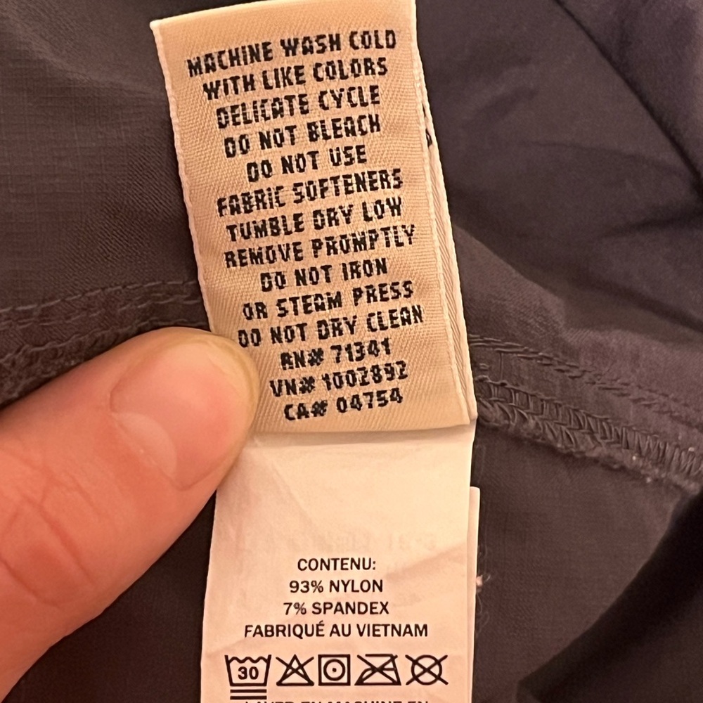 L.L. Bean Women's Vista Granite Gray Straight Leg Camp Pants Size Small Petite - Picture 7 of 7